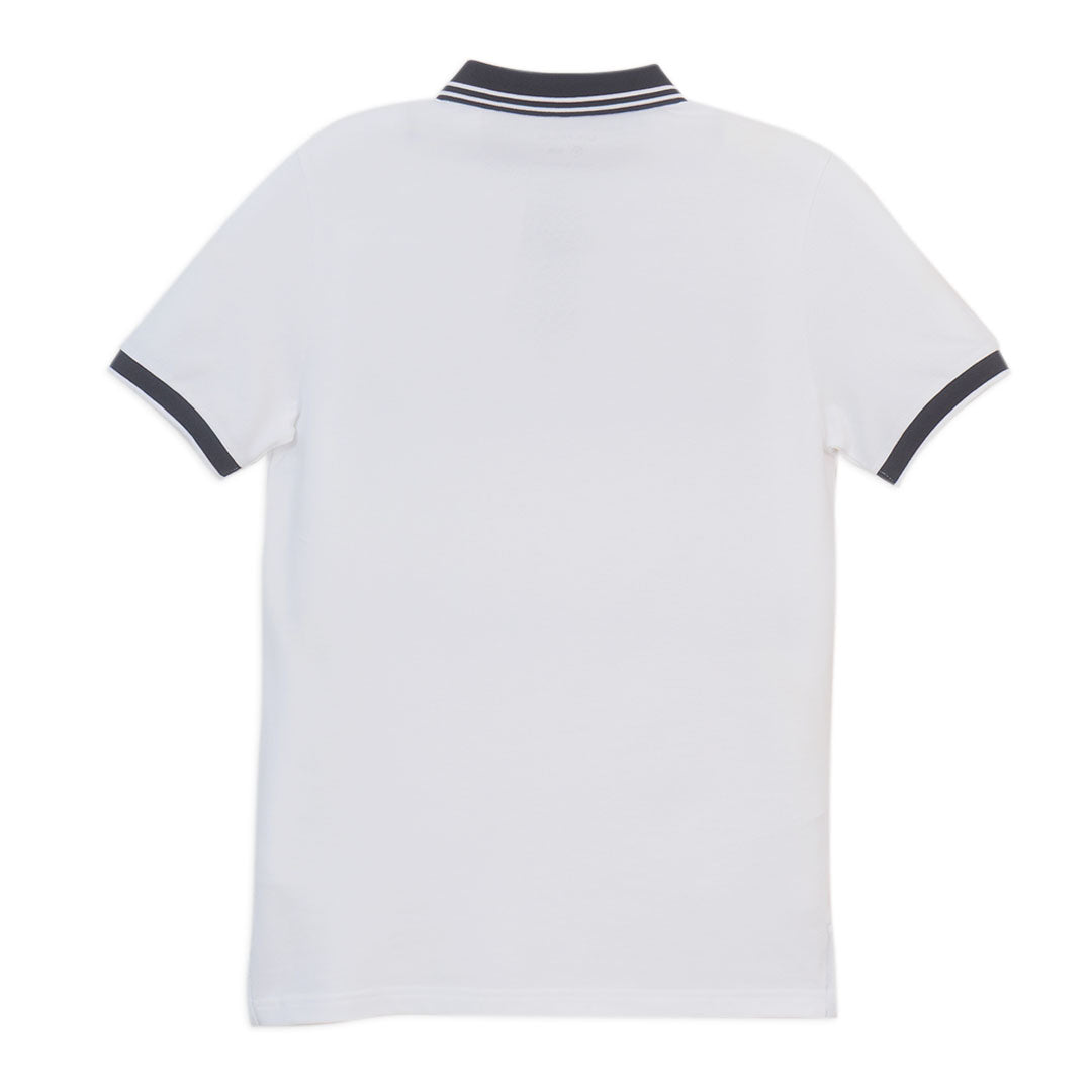 GIORDANO Men's Cotton Lycra Pique Flat Knit Collar Short Sleeve Bold Polo (01016190)