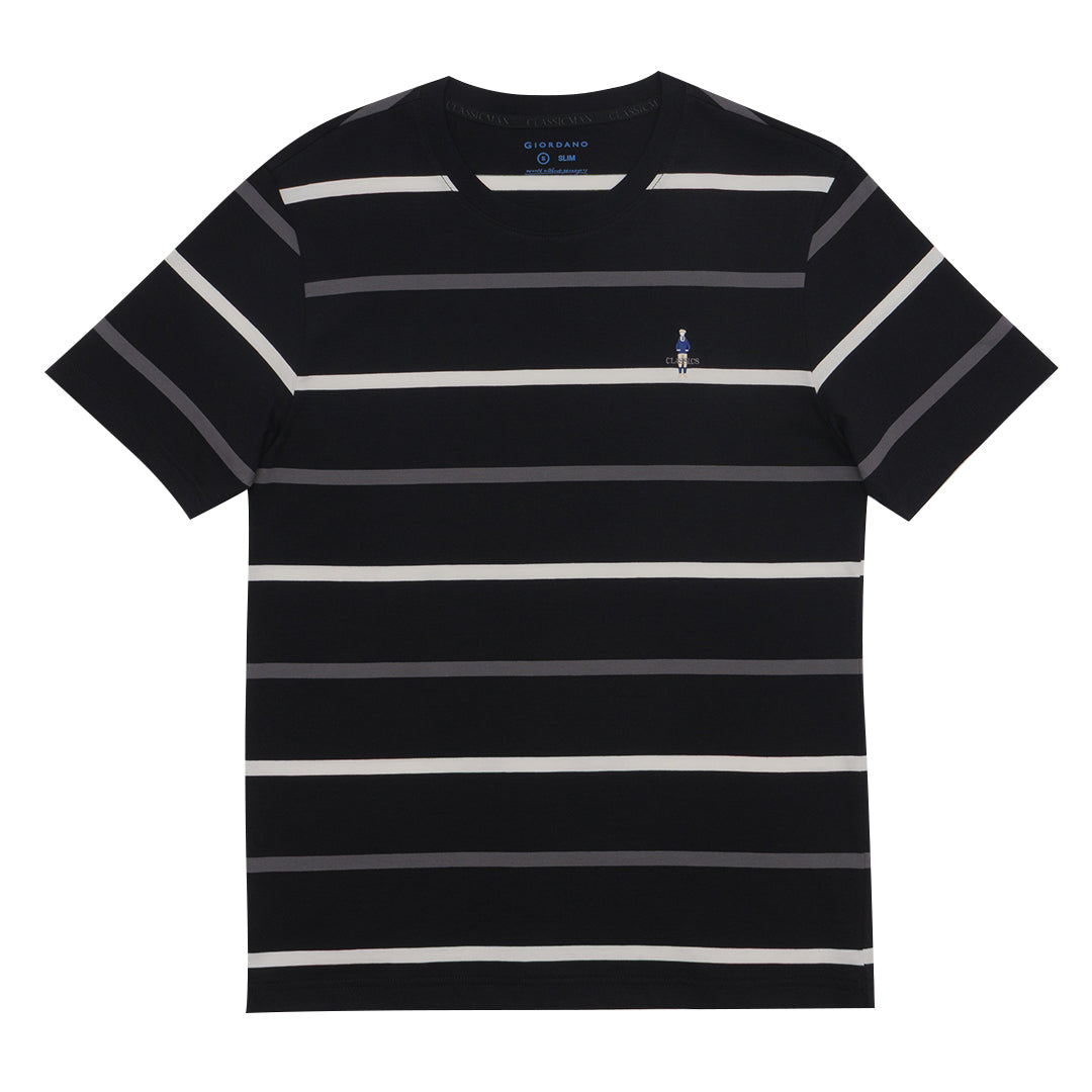 GIORDANO Men's Classic Man Stripe Tee (01025264)