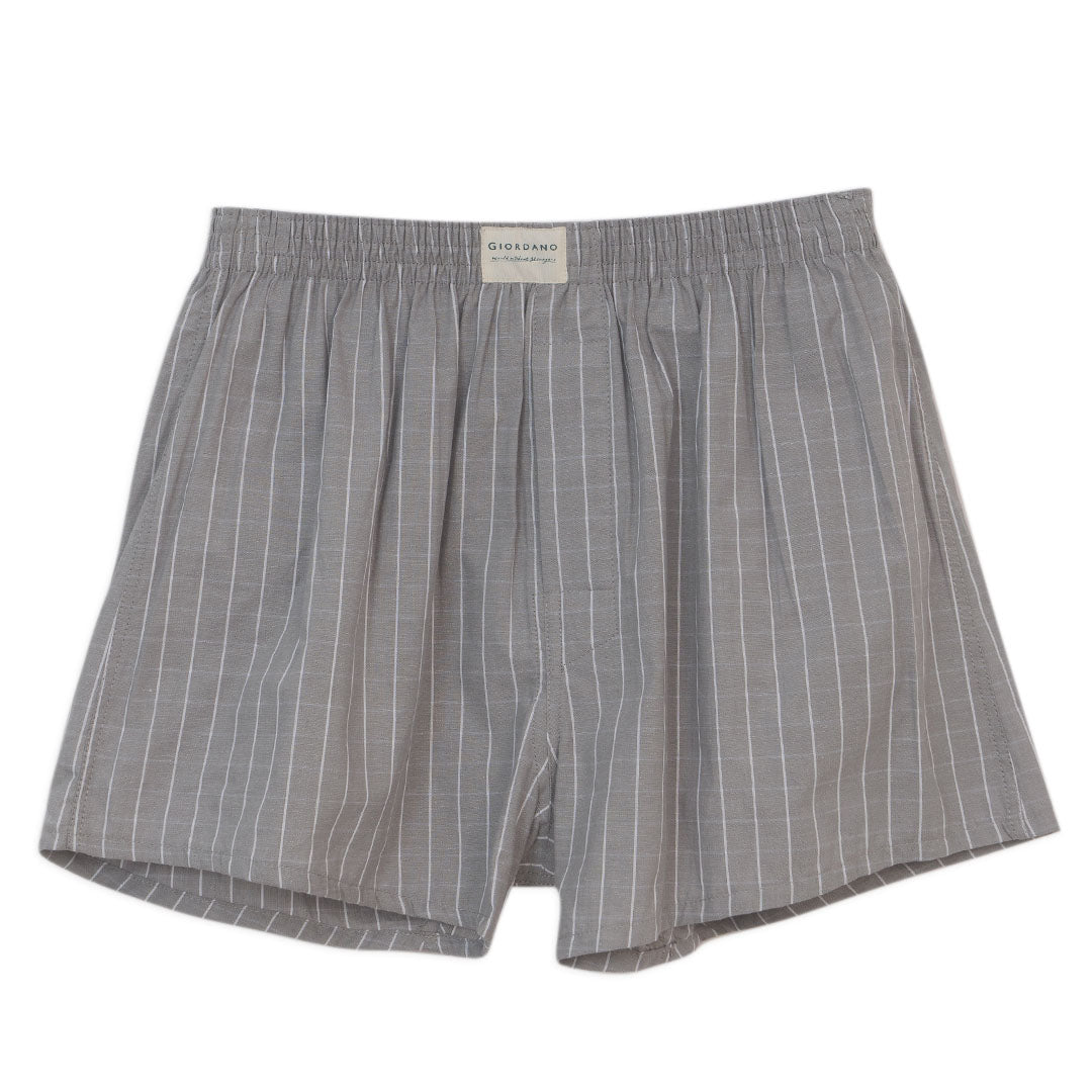 GIORDANO Men's Cotton Poplin 3 in a Pack Boxer Shorts (01176119)