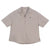GIORDANO Women's Frog Stretch Oxford Notch Collar Short Sleeves Loose Fit Eco Soft Shirt (05346228)
