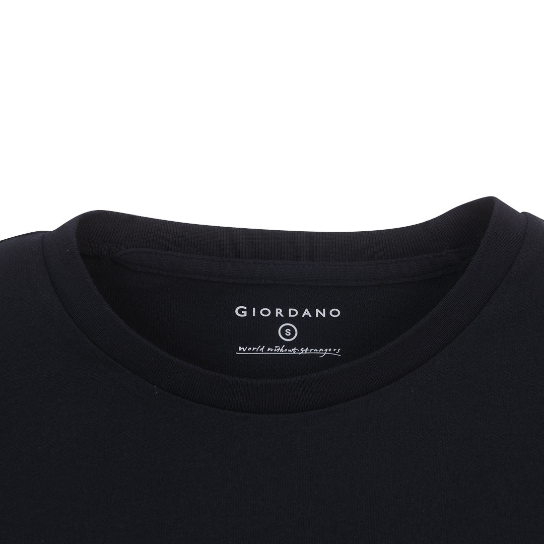 GIORDANO Men's 3-in-a-Pack Cotton Jersey Crew Neck Slim Tee (01246104)