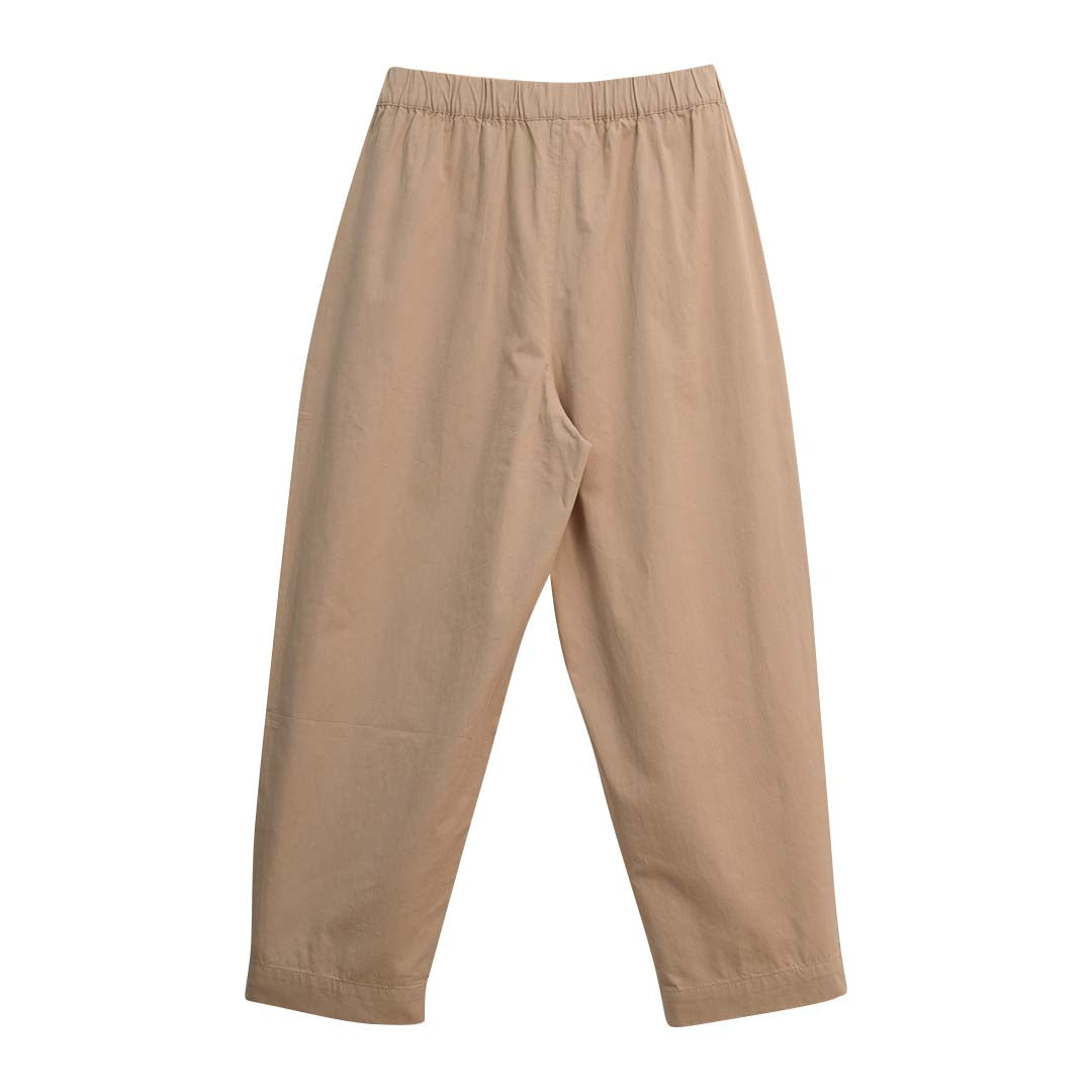 GIORDANO Women's Cotton Twill High Waist Relax Tapered Fit Audrey Pants (05425005)