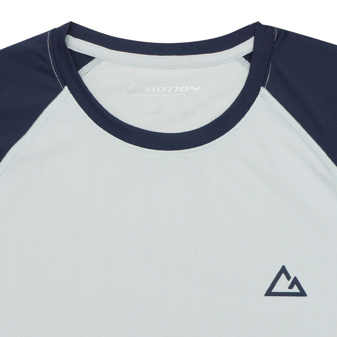 GIORDANO Men's G-Motion Warp Knitted Crew Neck Active Fit Tee (01025229)