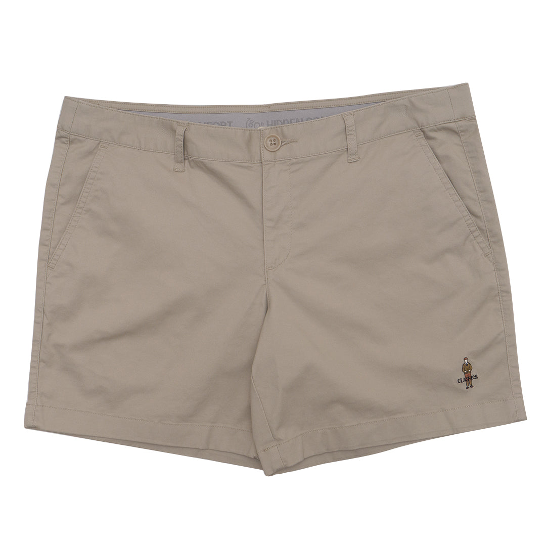 GIORDANO Women's Classic Man Cotton Spandex Mid Rise Slim Fit Bermuda Shorts (05405242)