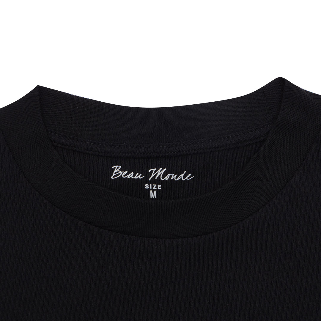 GIORDANO Men's Beau Monde Cotton Jersey Mock Neck Slim Fit Tee (13024311)