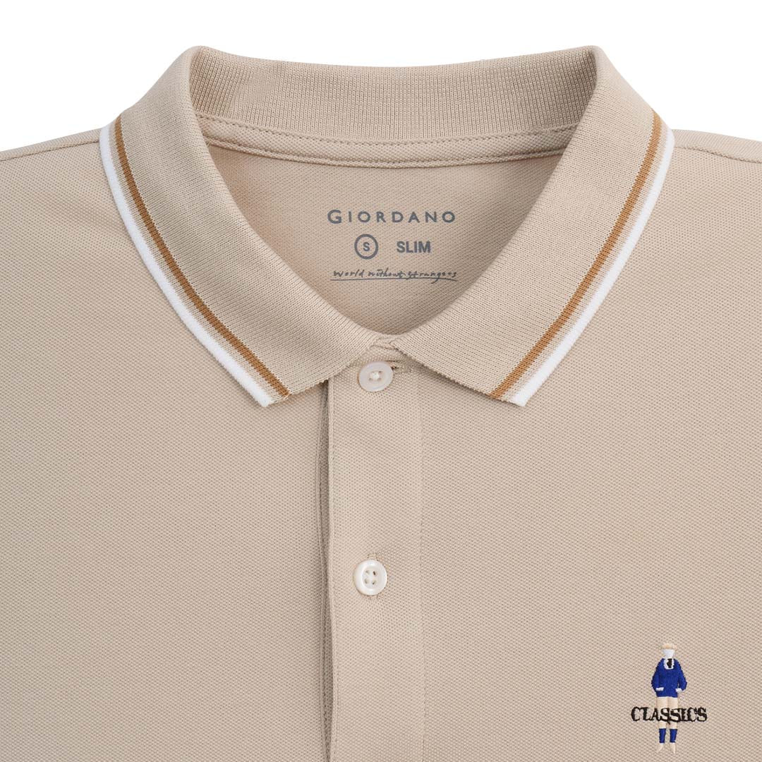 GIORDANO Men's Classic Man Slim Fit Polo (01015260)