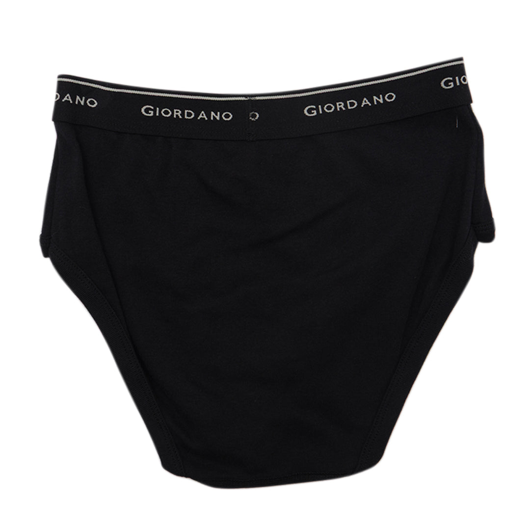 GIORDANO Men's Cotton Ribbed 6 in a Pack Essential Classic Brief (01175114)