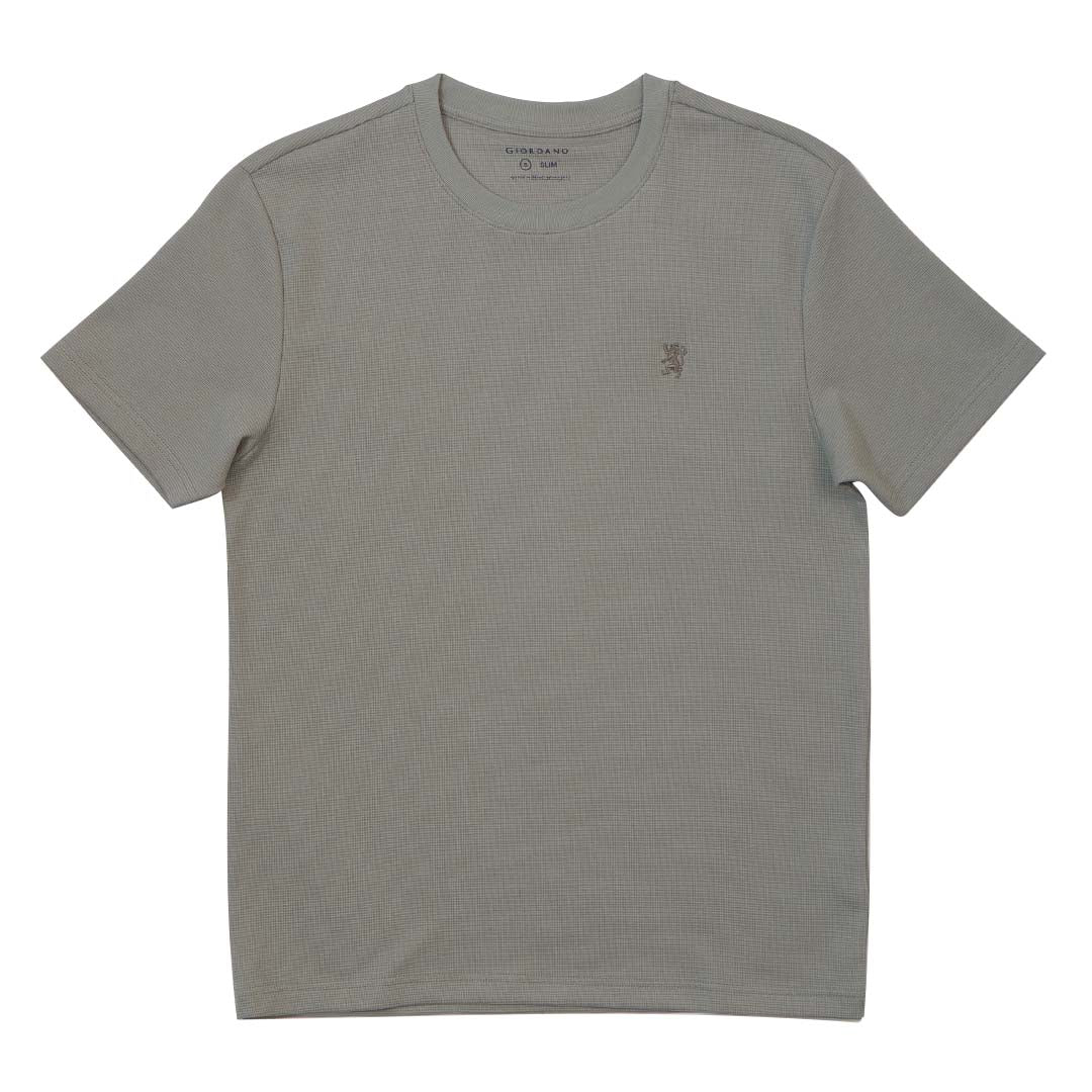 GIORDANO Men's Waffle Crew Neck Tee (01025262)