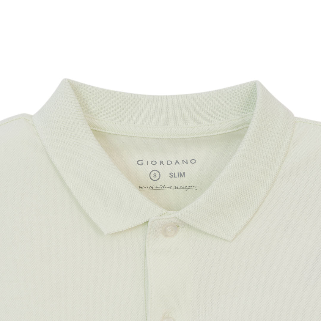GIORDANO Men's Lycra Pique Slim Fit Sweatmark-Free Polo (01016248)