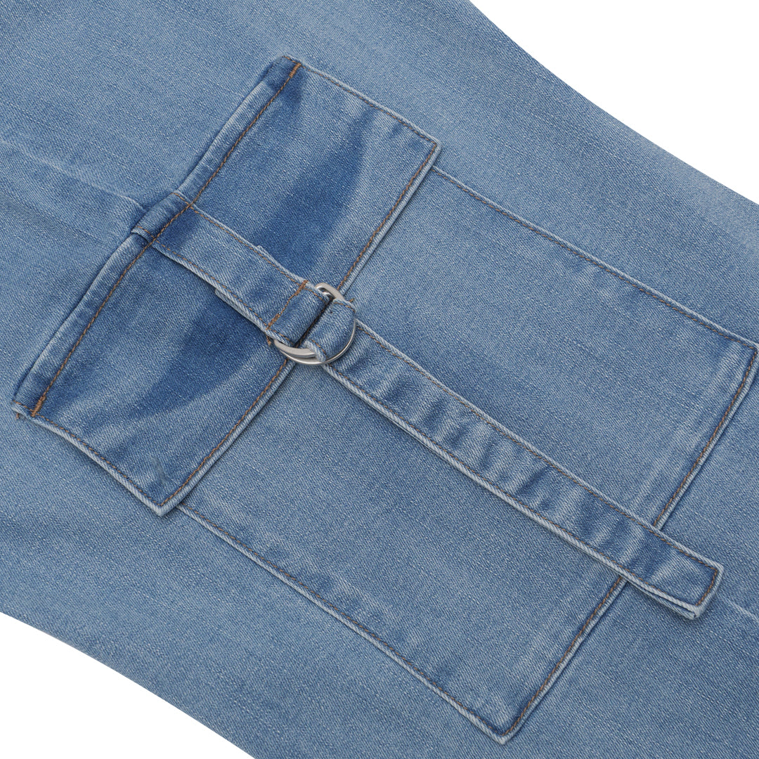 GIORDANO Women's Denim High Waist Wide Leg Pocket Jeans (05415034)