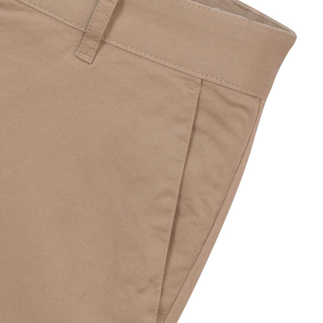 GIORDANO Men's Cotton Lycra Twill Mid Rise Regular Tapered Fit Khakis (01116010)