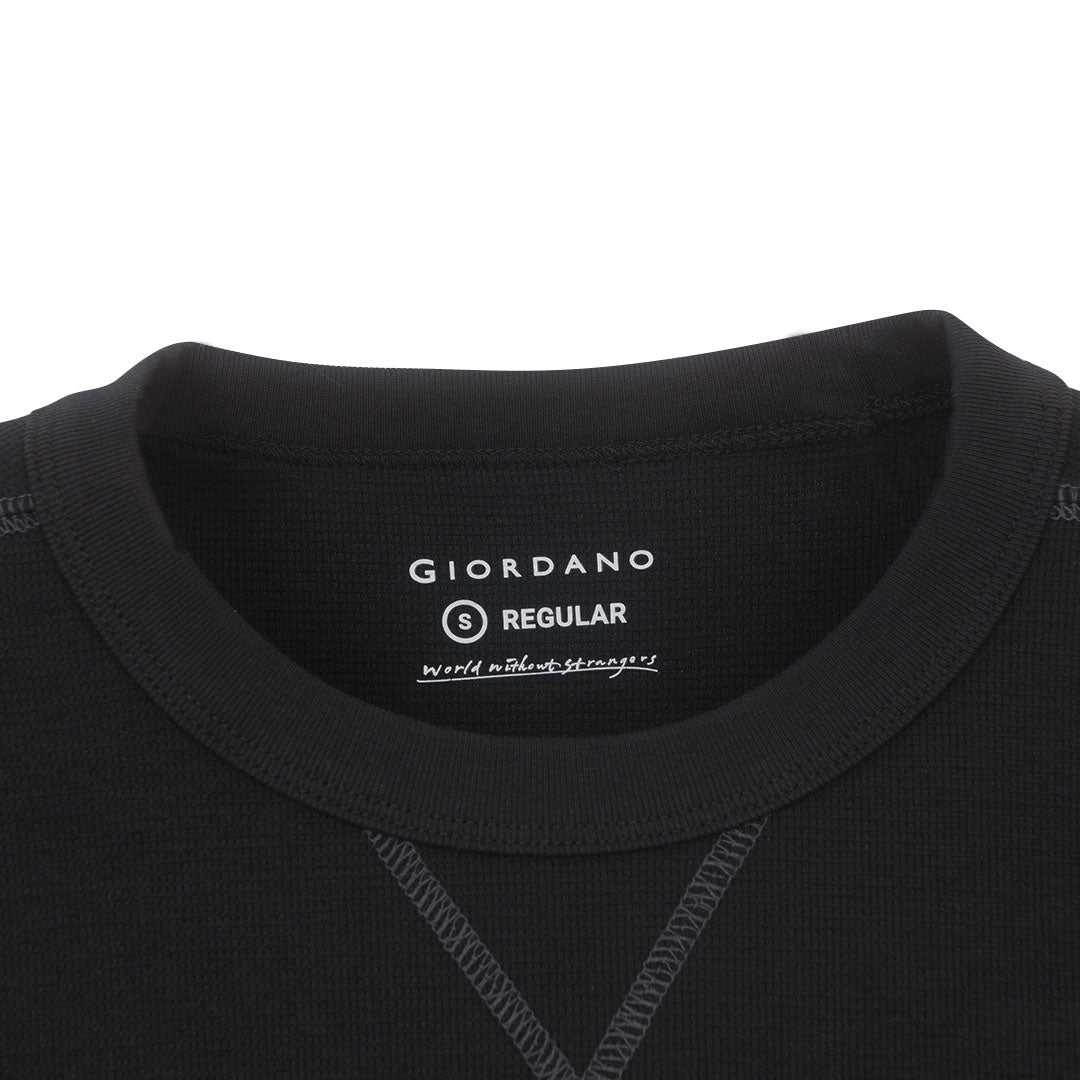 GIORDANO Men's Waffle Crew Neck Regular Fit Tee (01026223)