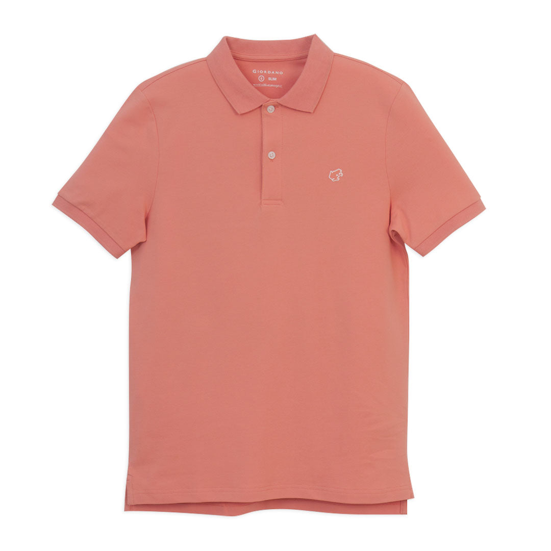 GIORDANO Men's Frog Slim Fit Polo (01016266)