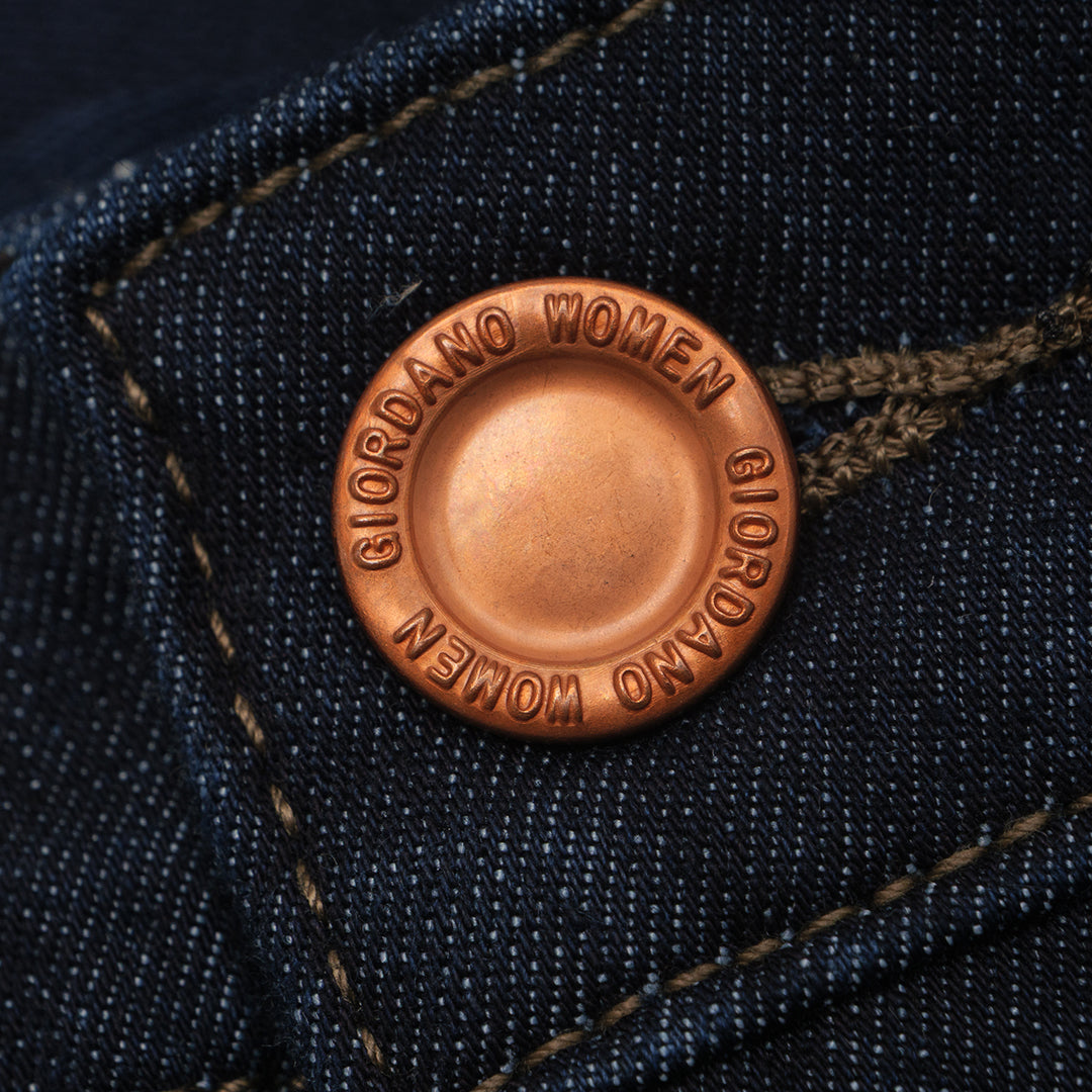 GIORDANO Women's Denim High Waist Slim Tapered Fit Jeans (05415031)