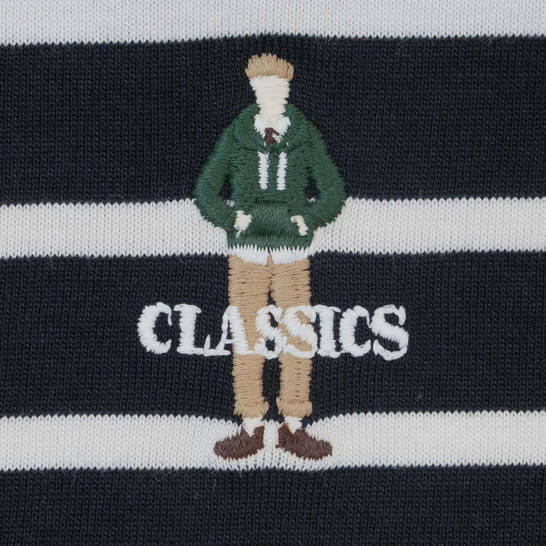 GIORDANO Men's Classic Man Slim Fit Stripe Tee (01025264)