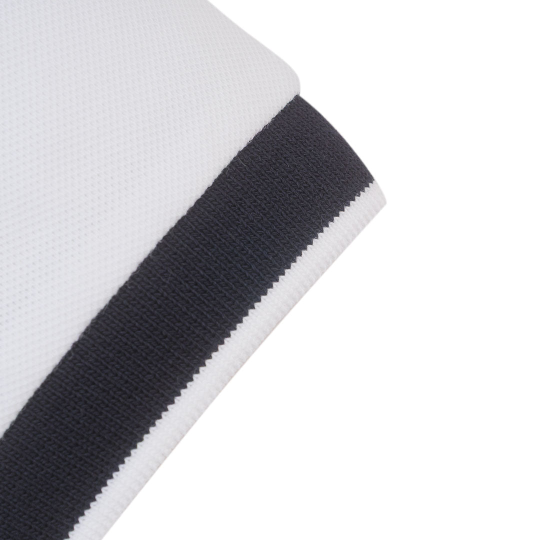 GIORDANO Men's Cotton Lycra Pique Flat Knit Collar Short Sleeve Bold Polo (01016190)