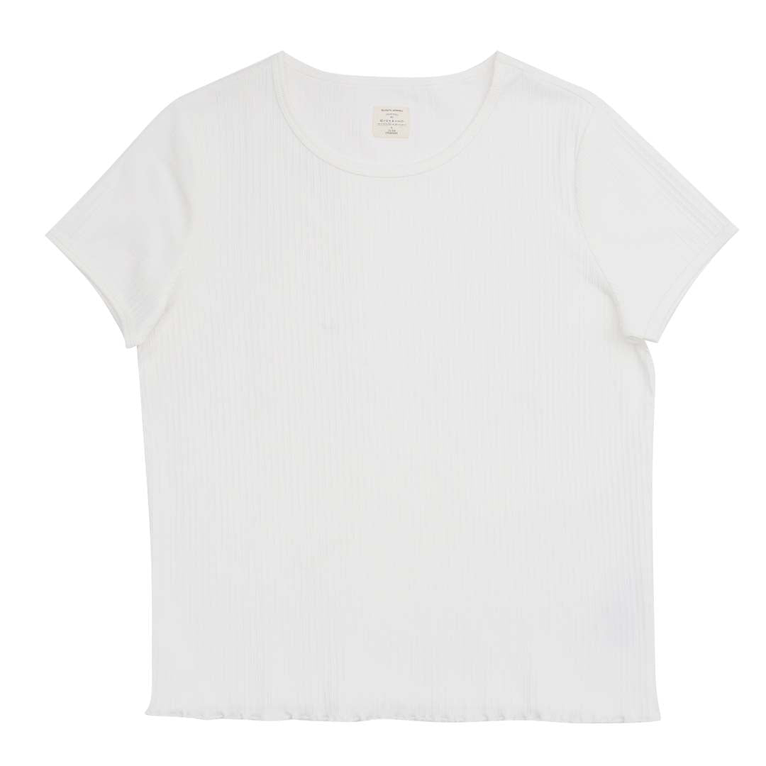GIORDANO Women's Sorona Jacquard Rib Crew Neck Comfort Fit Tee (05325228)