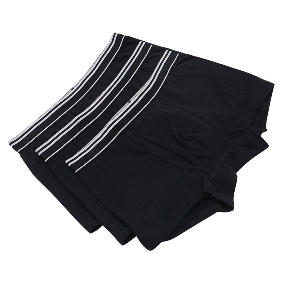 GIORDANO Men's Cotton Spandex Jersey 3 in a Pack Essential Boxer Brief (01175113)