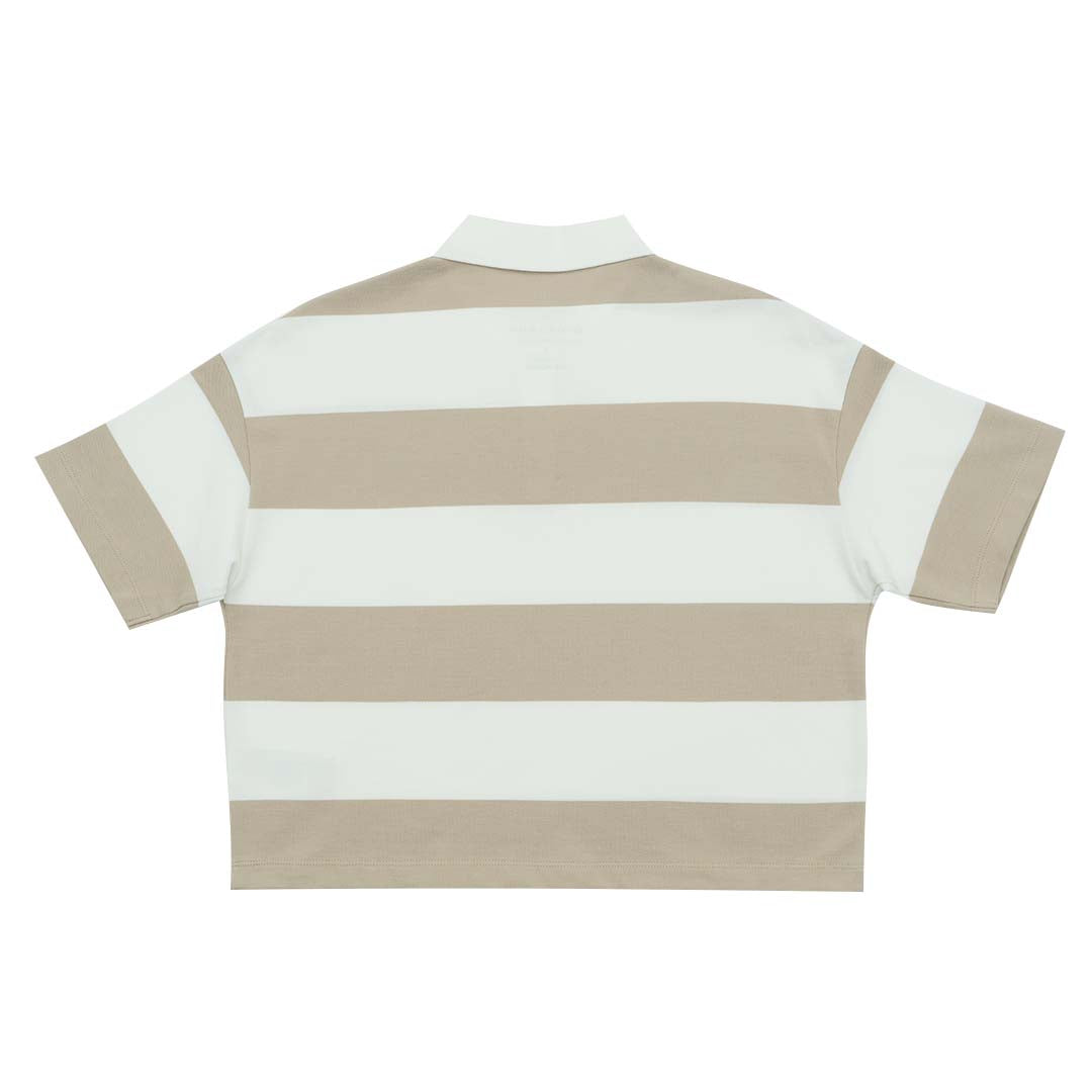 GIORDANO Women's Classic Man Cotton Lycra Stripe Polo (05315376)