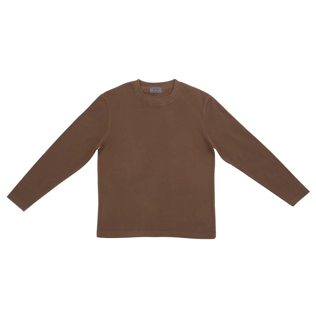 GIORDANO Men's Polyester Spandex Crew Neck Long Sleeves Tee (01025257)