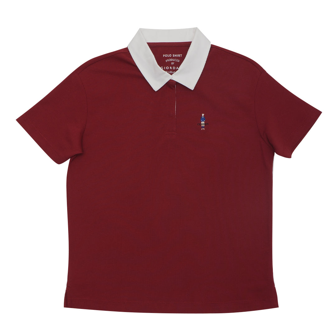 GIORDANO Women's Preppy Classic Man Boyfriend Fit Polo (05315335)