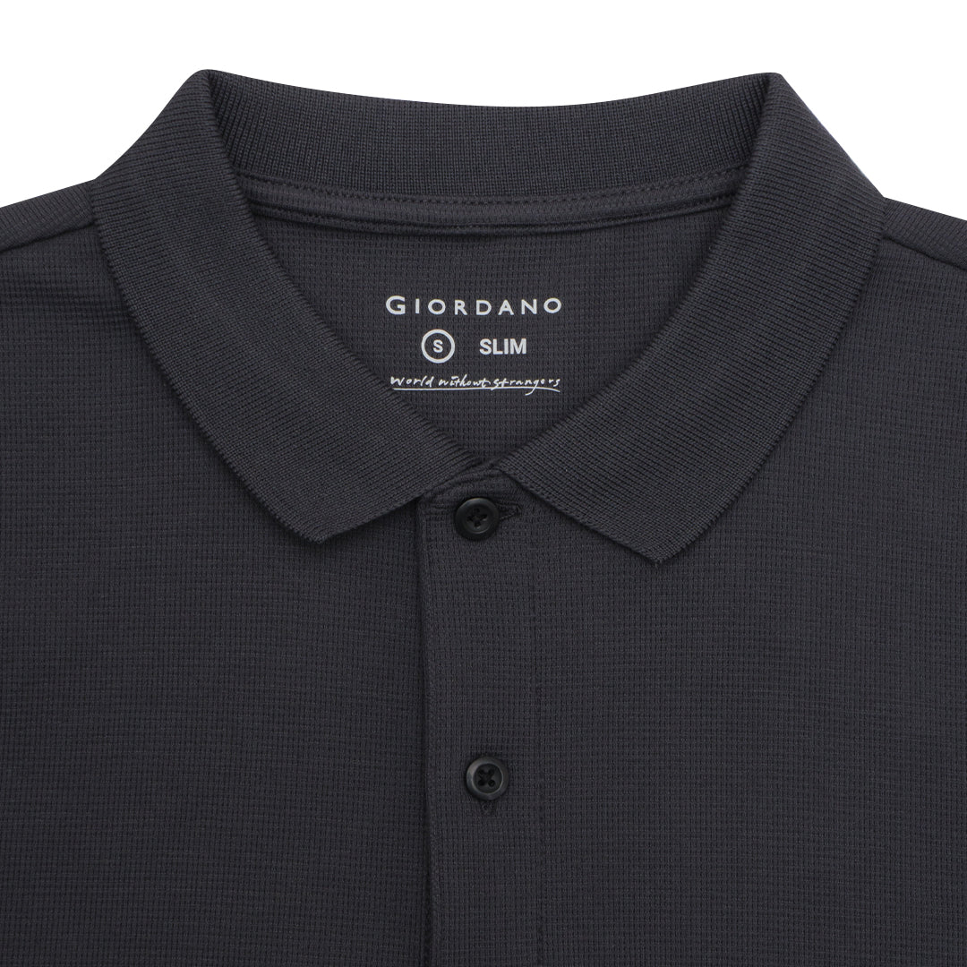 GIORDANO Men's Stretch Waffle Polo (01015353)