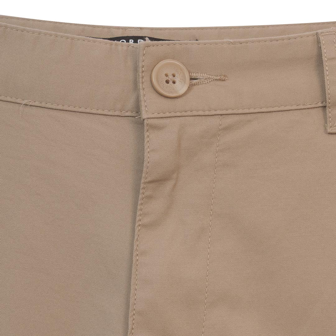 GIORDANO Men's Cotton Lycra Twill Mid Rise Regular Tapered Fit Khakis (01116010)