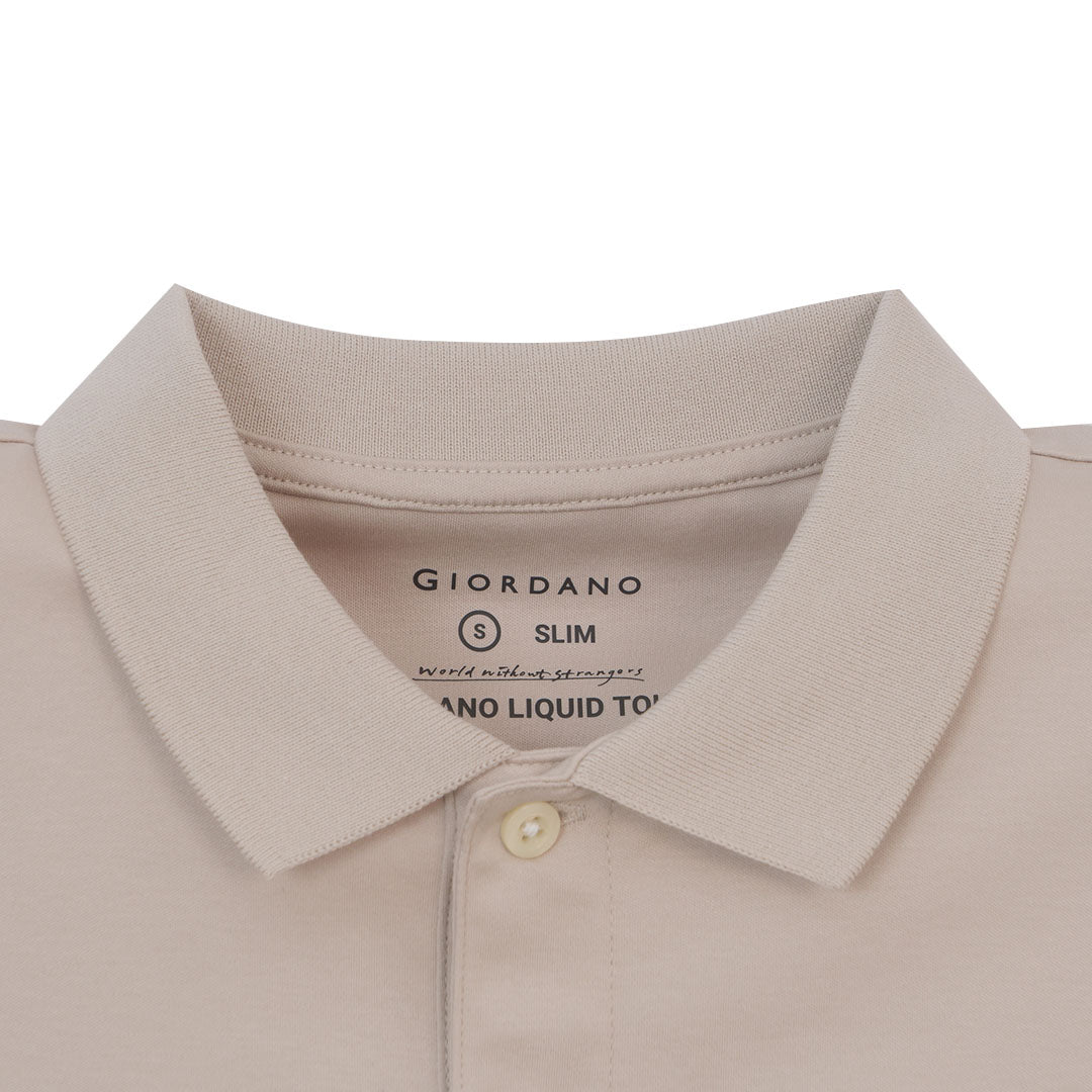 GIORDANO Men's Liquid Touch Slim Fit Polo (01016291)