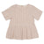 GIORDANO Women's Linen Cotton Dobby Round Neck Short Sleeves Comfort Fit Shirt (05345218)