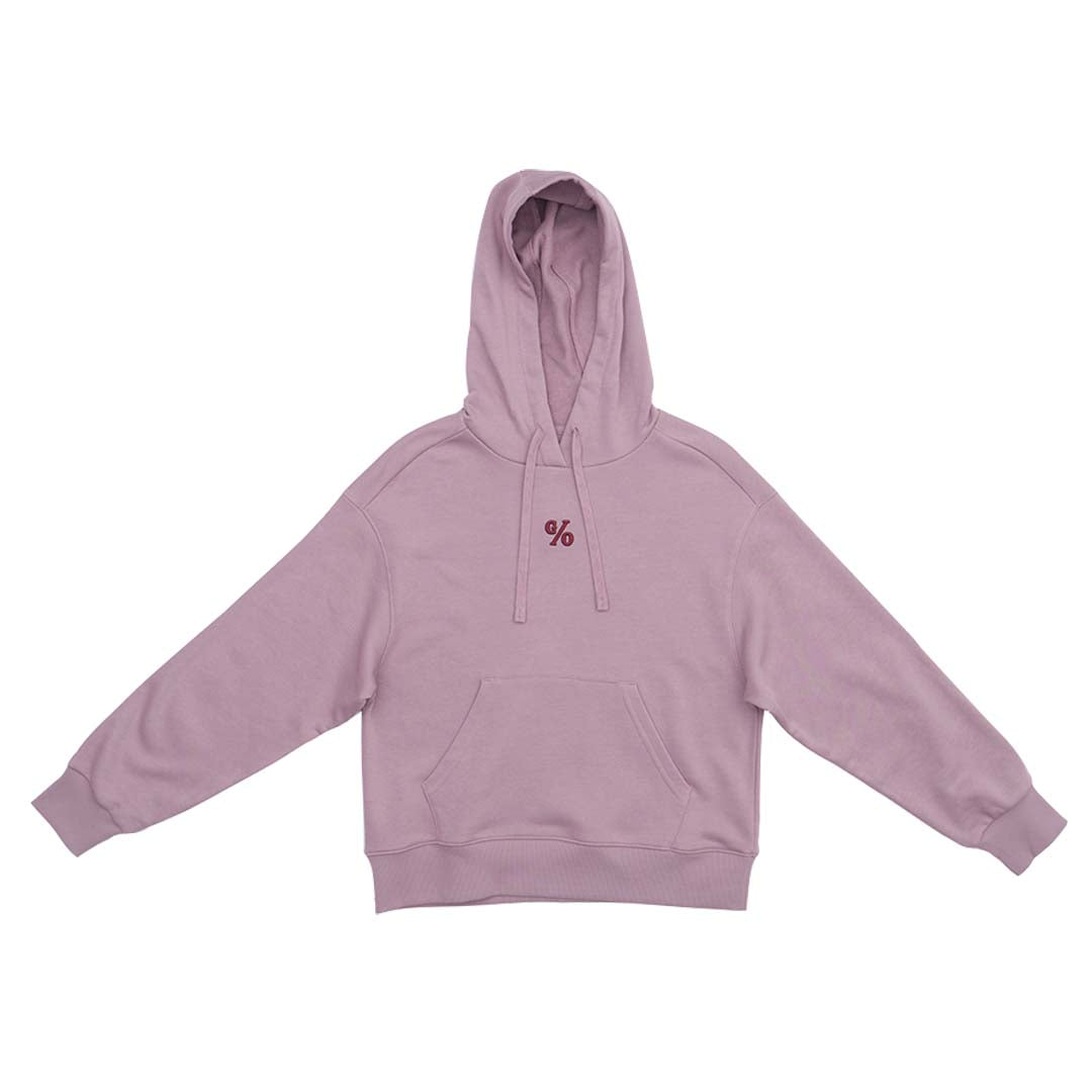 GIORDANO Women's French Terry Hoodie Loose Fit Sweatshirt (05325620)