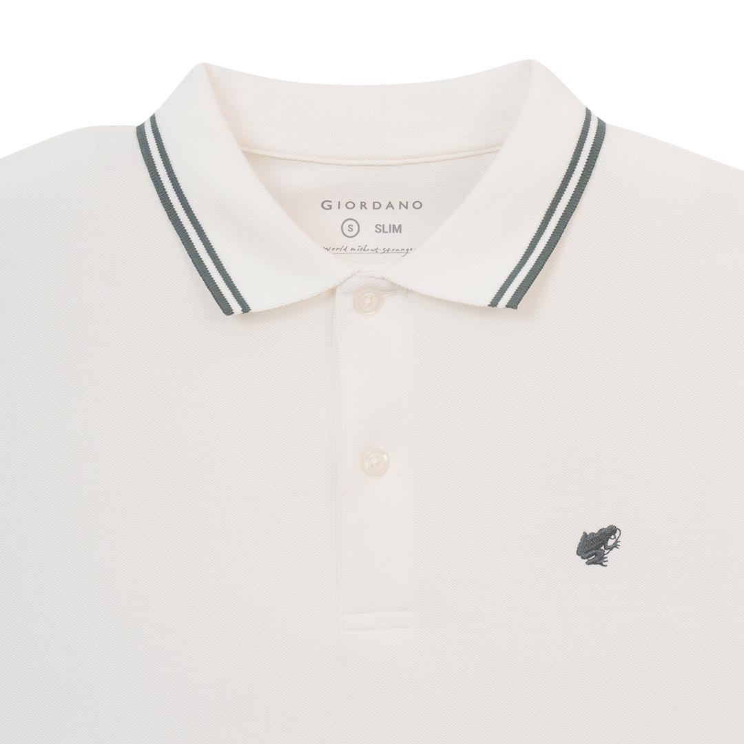 GIORDANO Men's Frog Slim Fit Polo (01016265)
