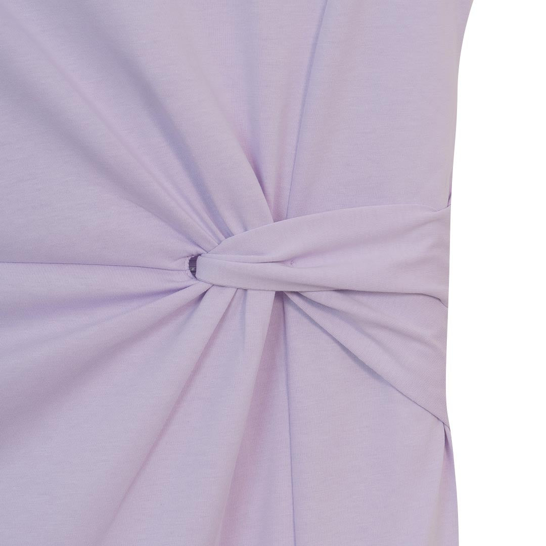 GIORDANO Women's Cotton PolyesterJersey Crew Neck Short Sleeve Comfort Fit Dress (05465403)