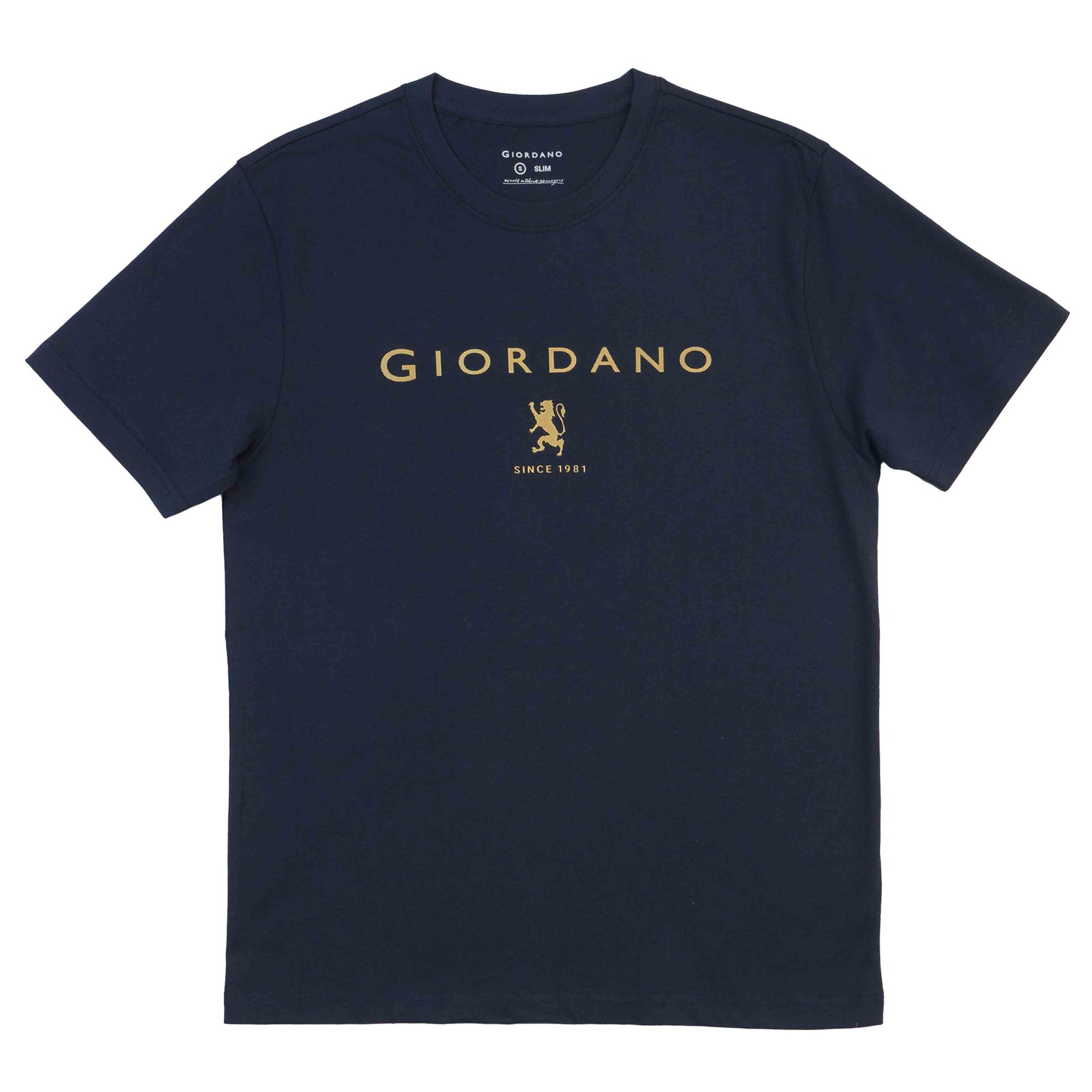 GIORDANO Men's Lion Logo Tee (01095261)