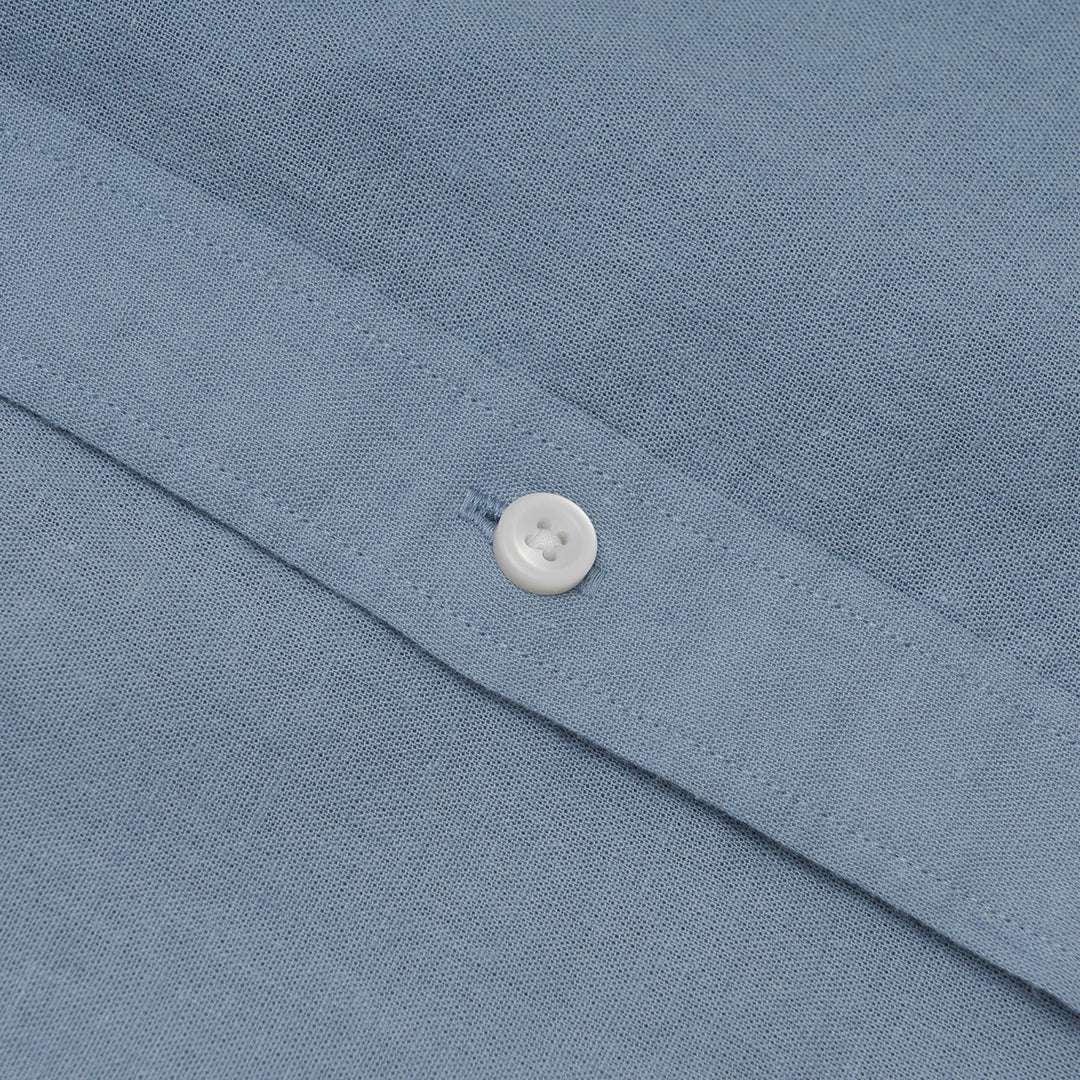 GIORDANO Men's Linen Cotton Poplin Short Sleeves Shirt (01045202)