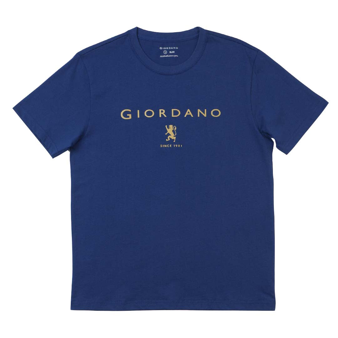 GIORDANO Men's Lion Logo Tee (01095261)