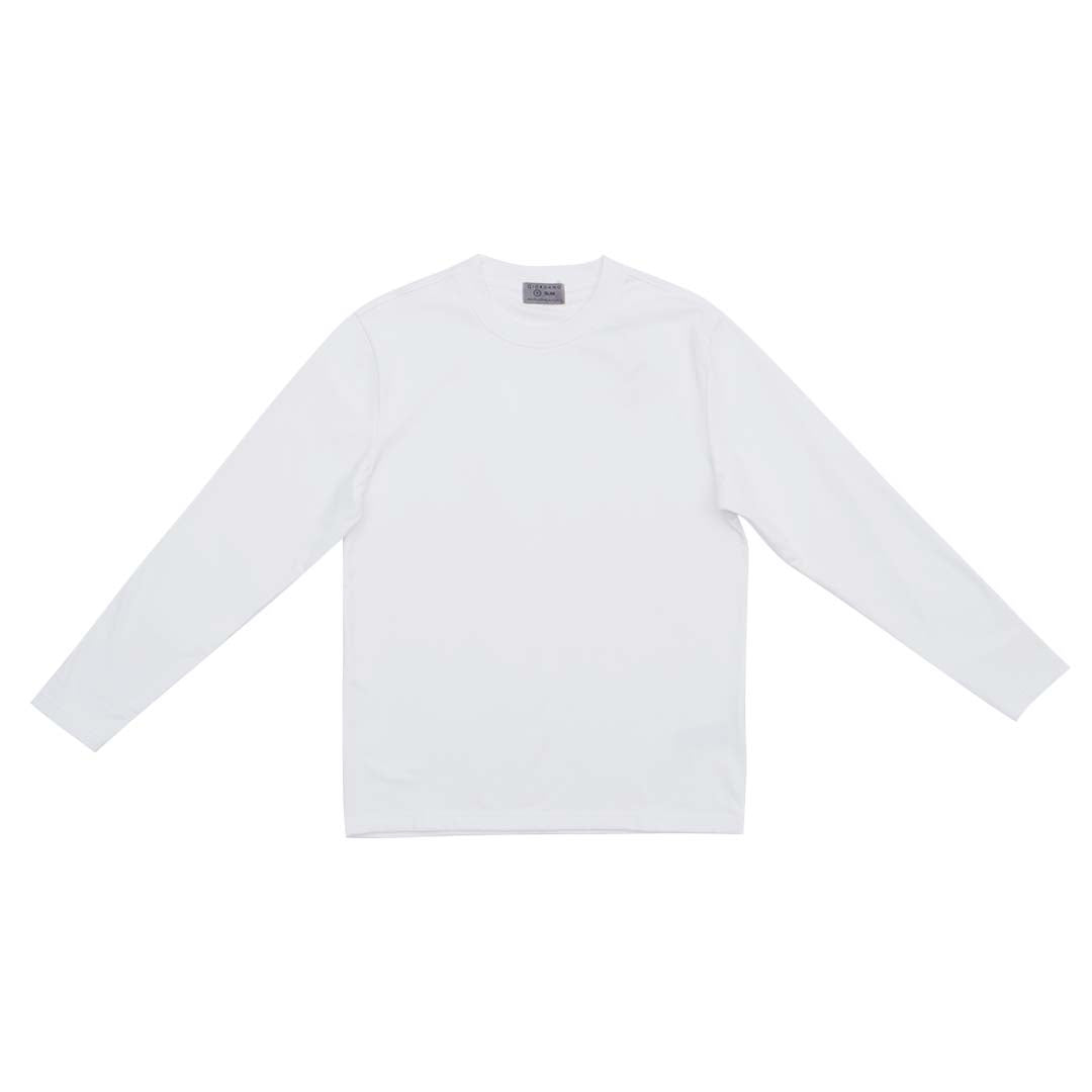 GIORDANO Men's Polyester Spandex Crew Neck Long Sleeves Tee (01025257)
