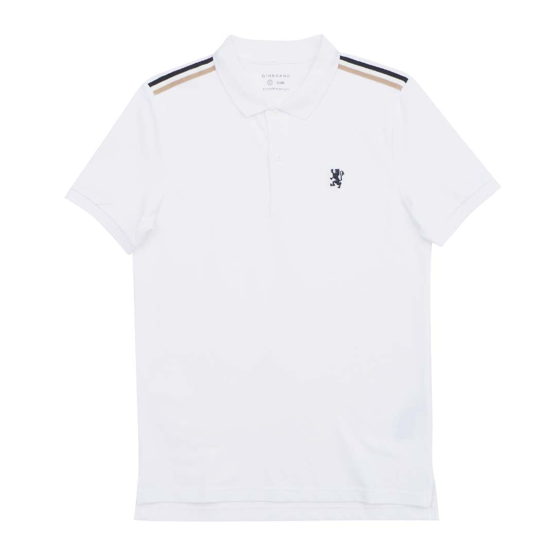 GIORDANO Men's Cotton Lycra Bold Polo (01015332)