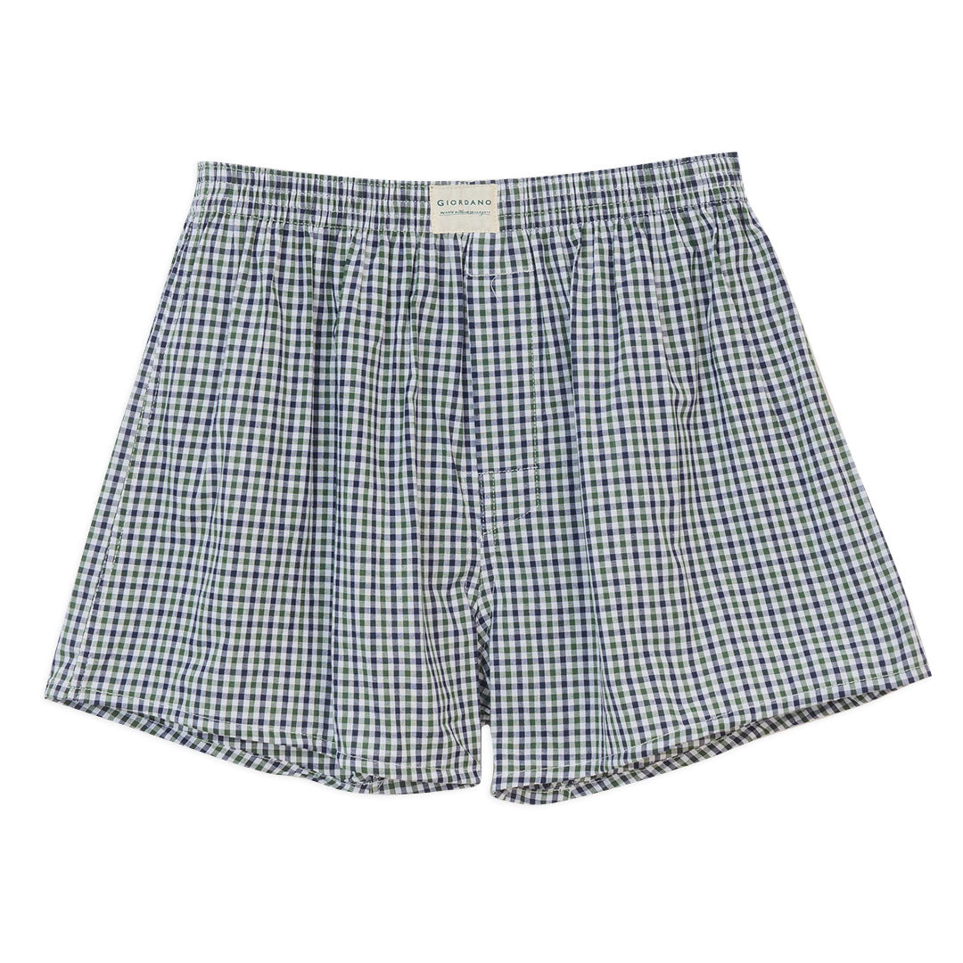 GIORDANO Men's Cotton Poplin 3 in a Pack Boxer Shorts (01176119)