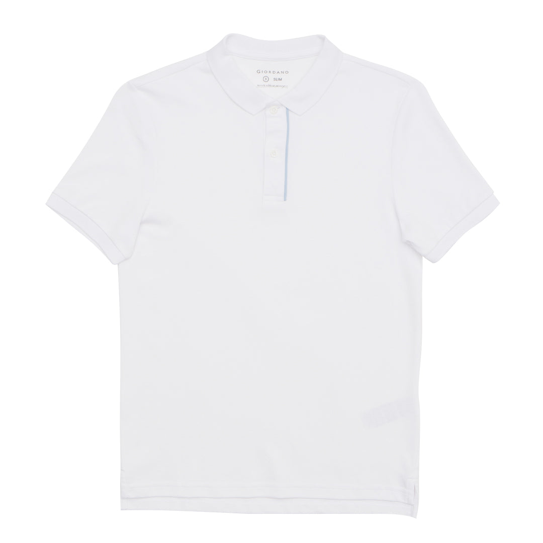 GIORDANO Men's Cotton Nylon Solid Polo (01015320)