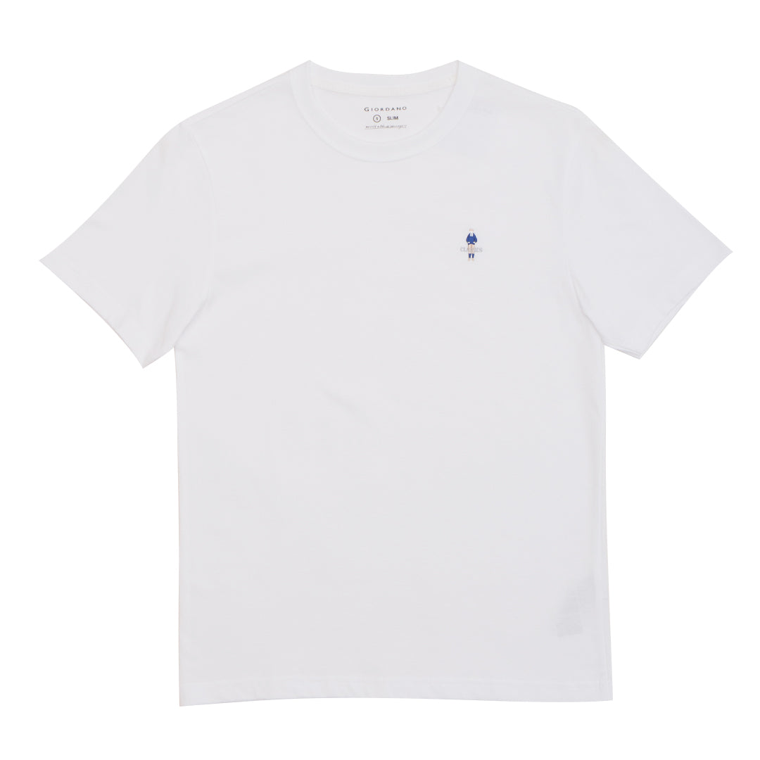 GIORDANO Men's Classic Man Crew Neck Tee (01025629)