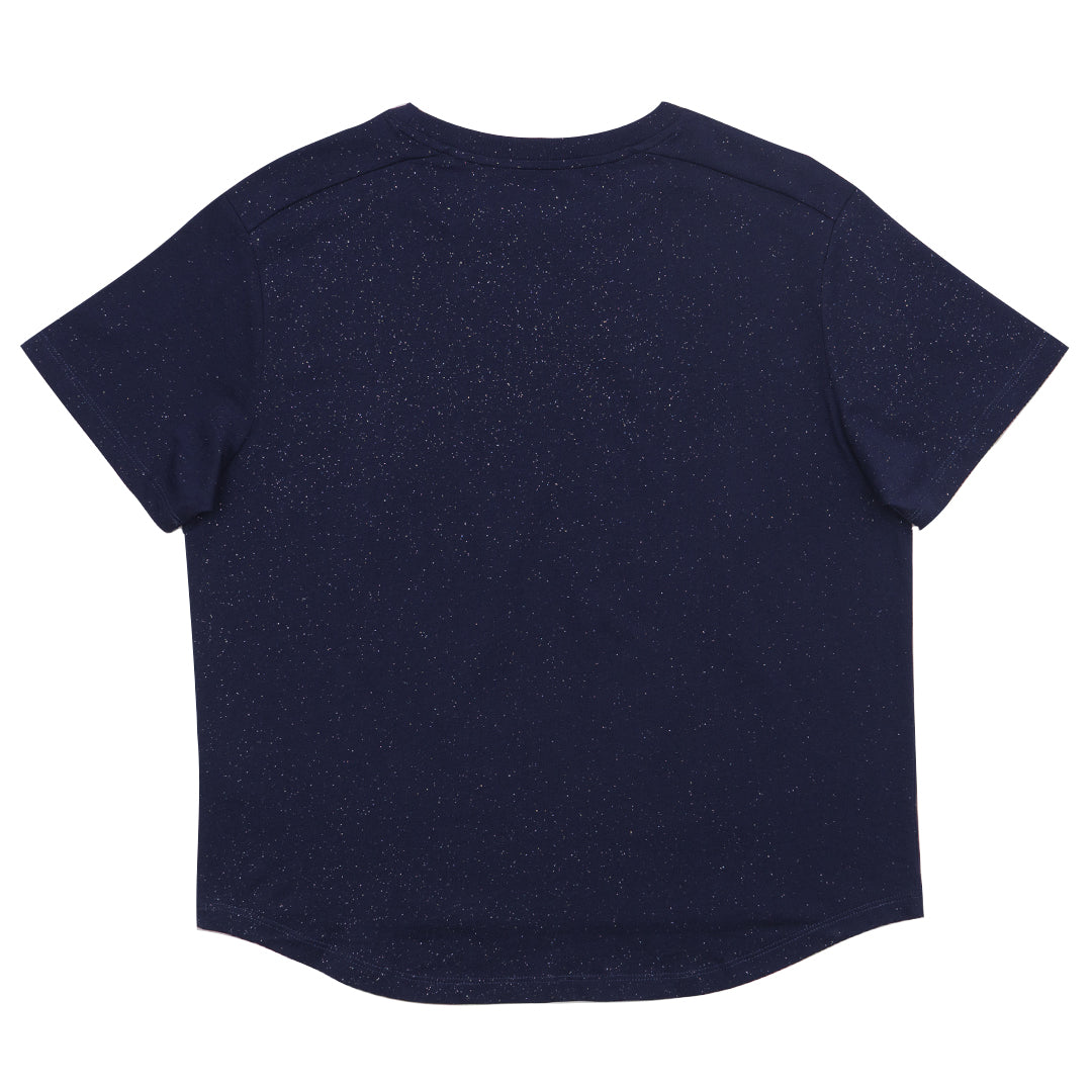 GIORDANO Women's Glittered Jersey Boyfriend Fit Tee (05325247)