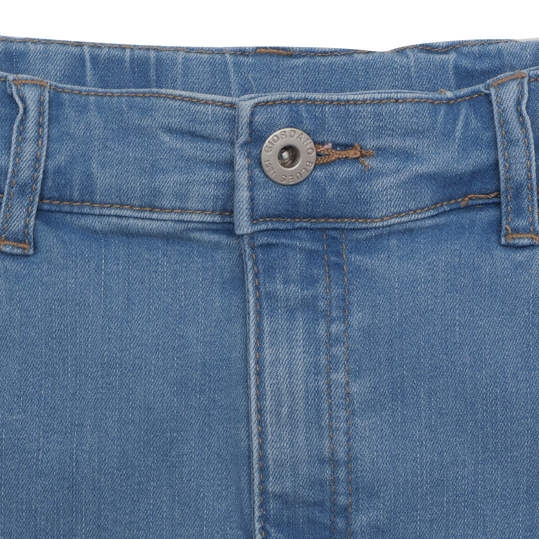 GIORDANO Women's High Waist Comfort Fit Denim Skirt (05465222)