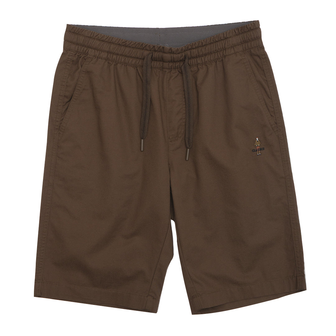 GIORDANO Men's Classic Man  Cotton Twill Mid Rise Slim Tapered Fit Bermuda Shorts (01105205)