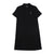 GIORDANO Women's Frog Polo Sweat Mark Free Dress in Signature Black