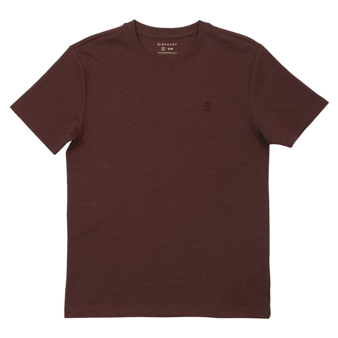 GIORDANO Men's Waffle Crew Neck Tee (01025262)