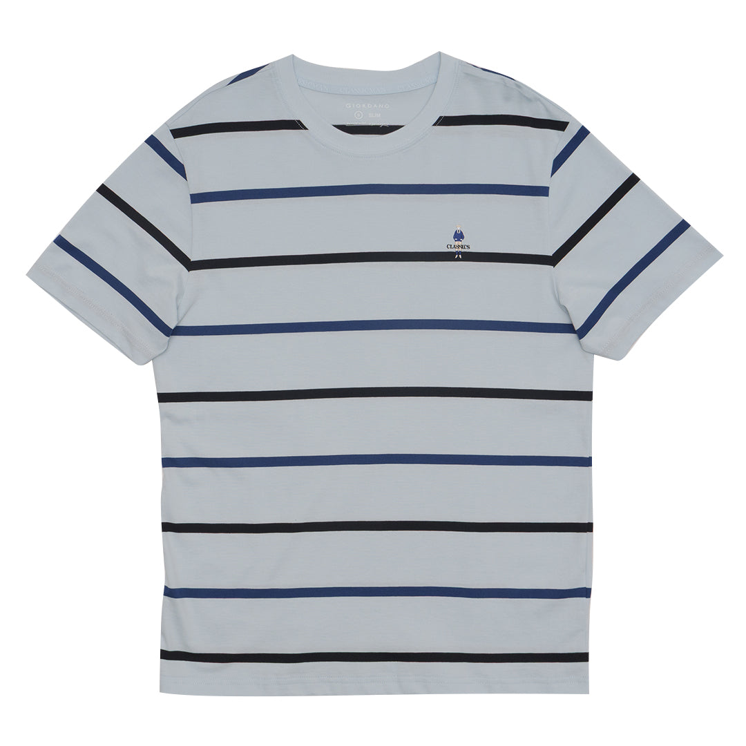 GIORDANO Men's Classic Man Stripe Tee (01025264)