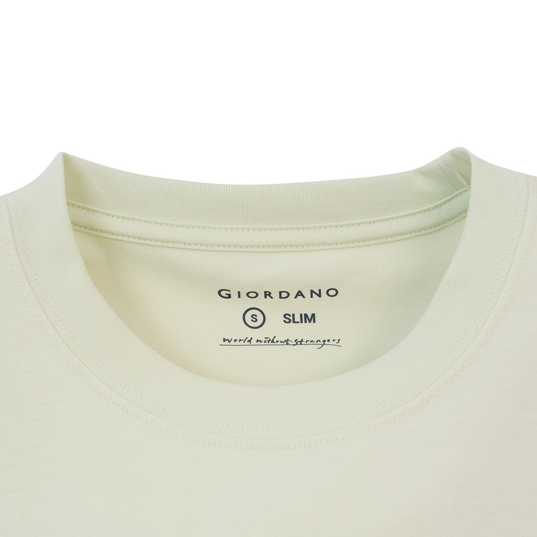 GIORDANO Men's Sorona Jersey Crew Neck Slim Fit Tee (01026216)