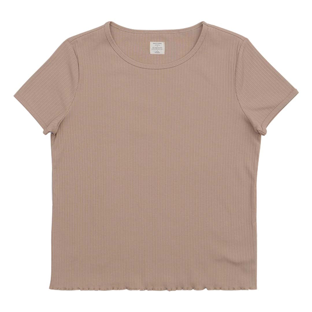 GIORDANO Women's Sorona Jacquard Rib Crew Neck Comfort Fit Tee (05325228)