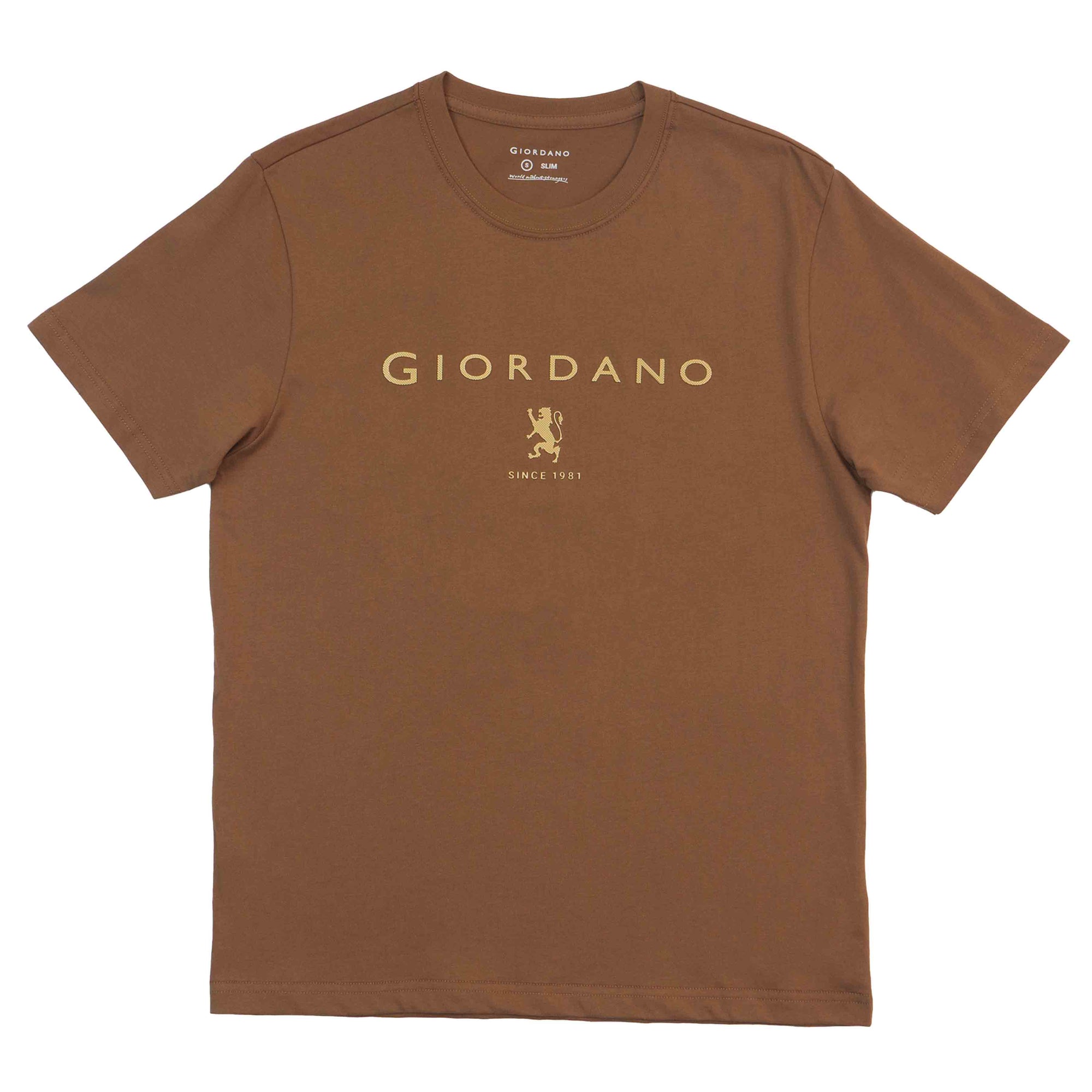GIORDANO Men's Lion Logo Tee (01095261)