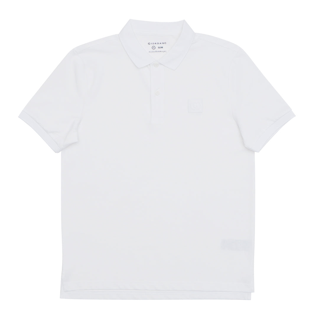 GIORDANO Men's Silk Blend Emblem Polo (01015221)